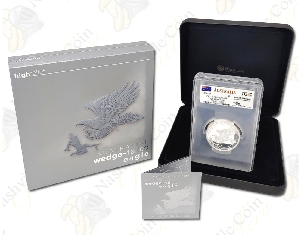 2014 Australia 5 oz Wedge Tailed Eagle, PCGS PR69DCAM--SKU #69314
