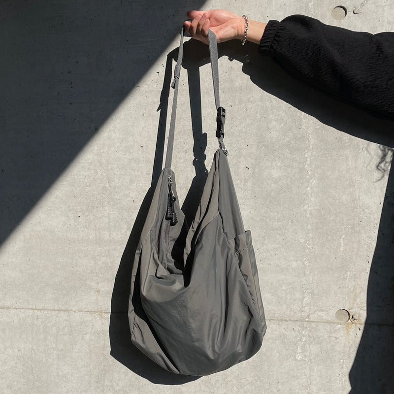 compact nylon bag / charcoal（コンパクトナイロンバッグ / グレー