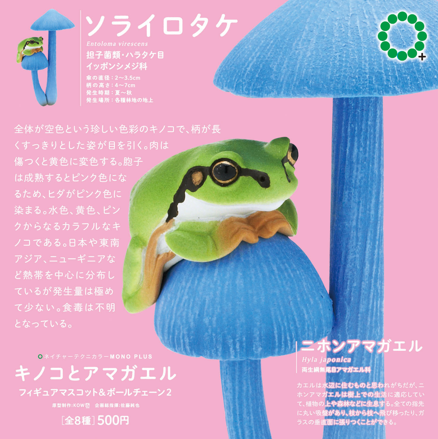 キノコとアマガエル2 ボールチェーン＆フィギュアマスコット