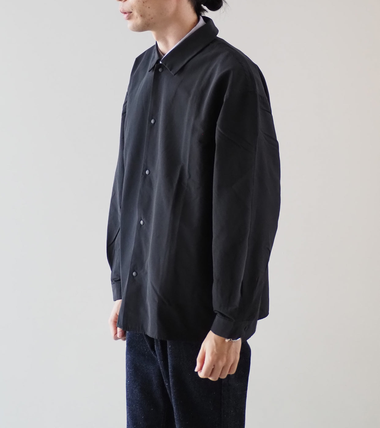 YAECA 60/40 Cloth Comfort Shirt Wide Square , Dark Navy – Navyblue