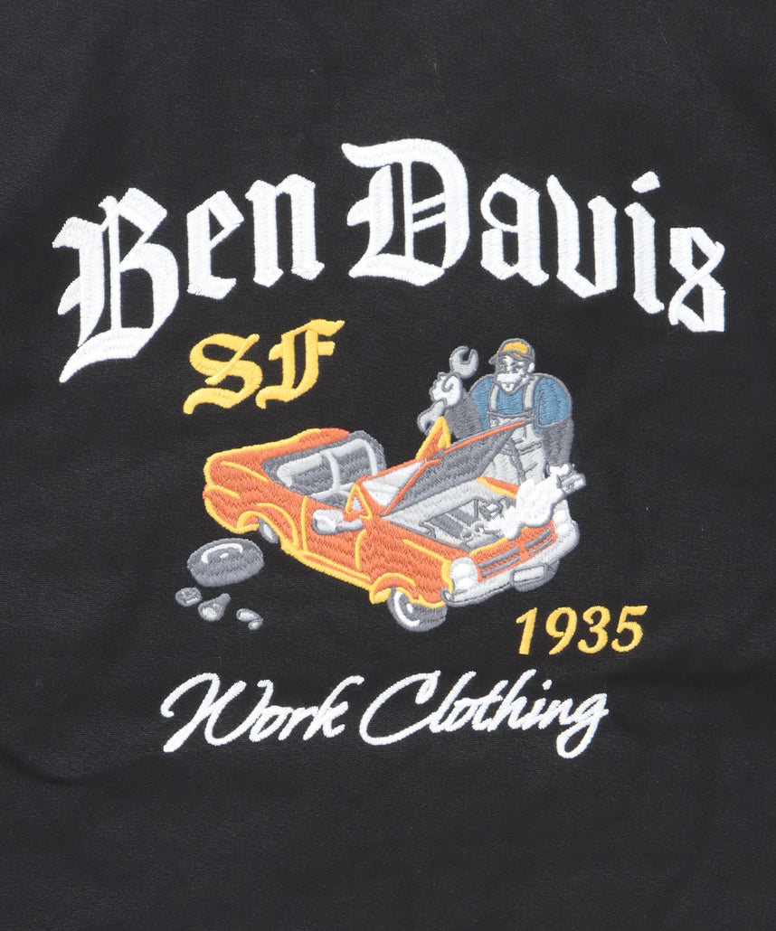 BEN DAVIS（ベンデイビス）】MECHANIC EMB RIBBED JACKET / ワーク
