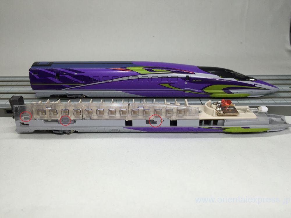 500系「500 TYPE EVA」を弄る。KATO 10-942 500系新幹線