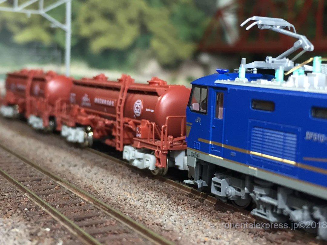 東邦亜鉛のタキ1200が入線しました。ポポンデッタ 7501 12両セット