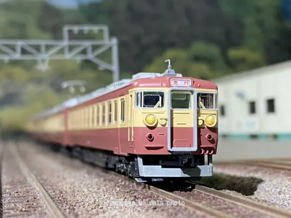 455系 急行「まつしま」「ばんだい」が入線しました。 KATO 10-1632