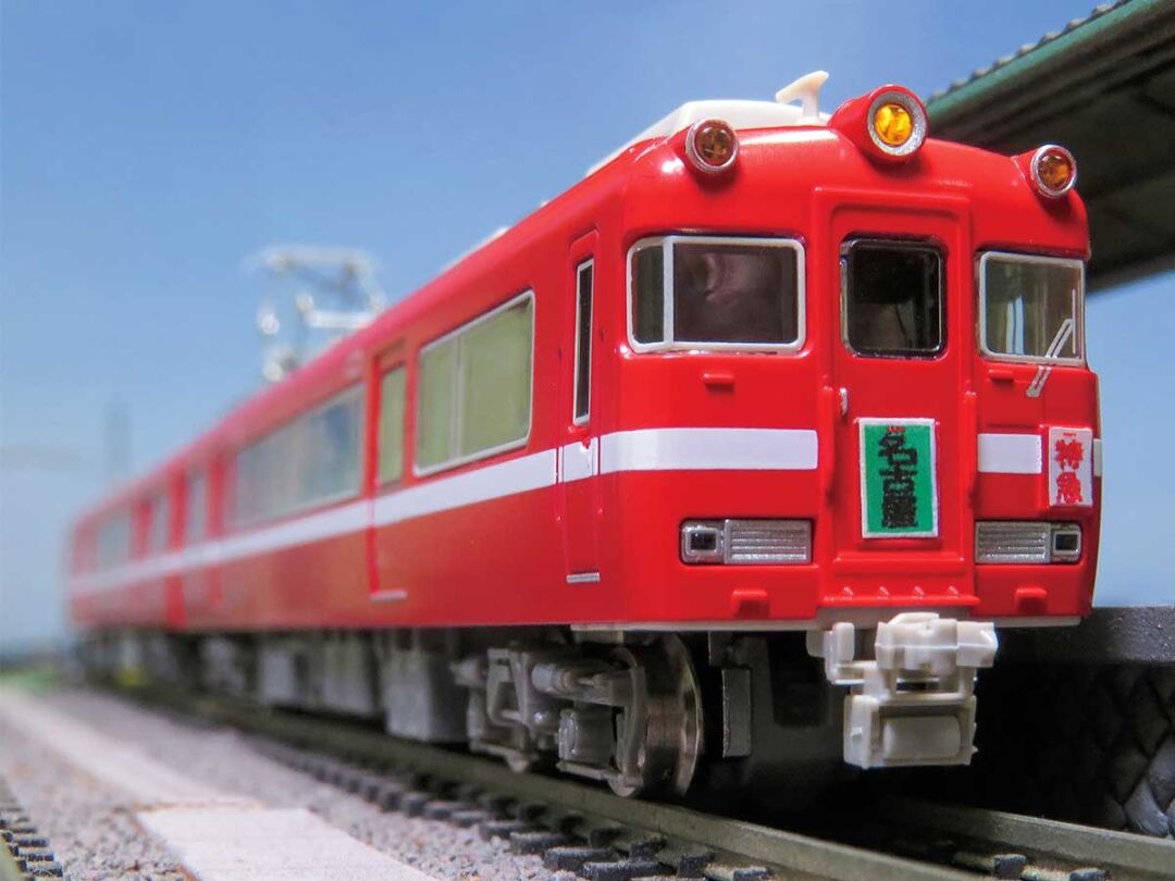 GM 名鉄7700系 白帯車1990（妻面窓付き）増結2両編成セット 品番