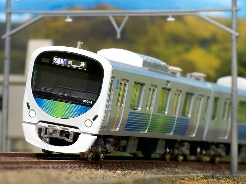 西武30000系（新宿線・前面ロゴ無し・車番選択式）基本4両編成セット