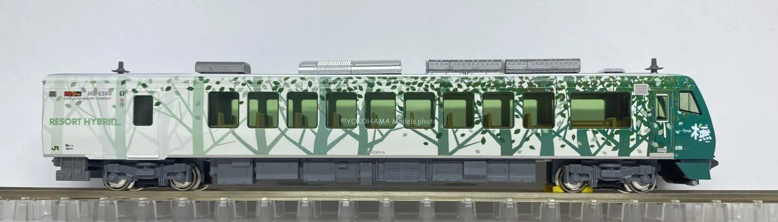 HB-E300系「リゾートしらかみ」橅編成（リニューアル版）の入線です