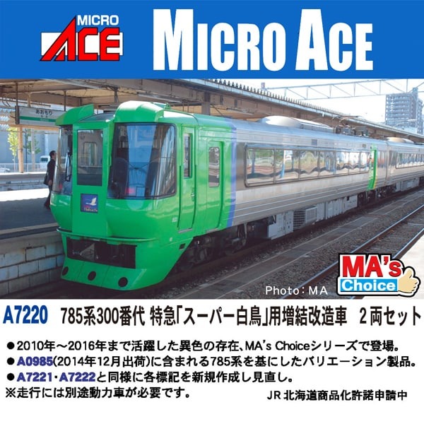 785系300番代 特急「スーパー白鳥」用増結改造車 2両セット A7220
