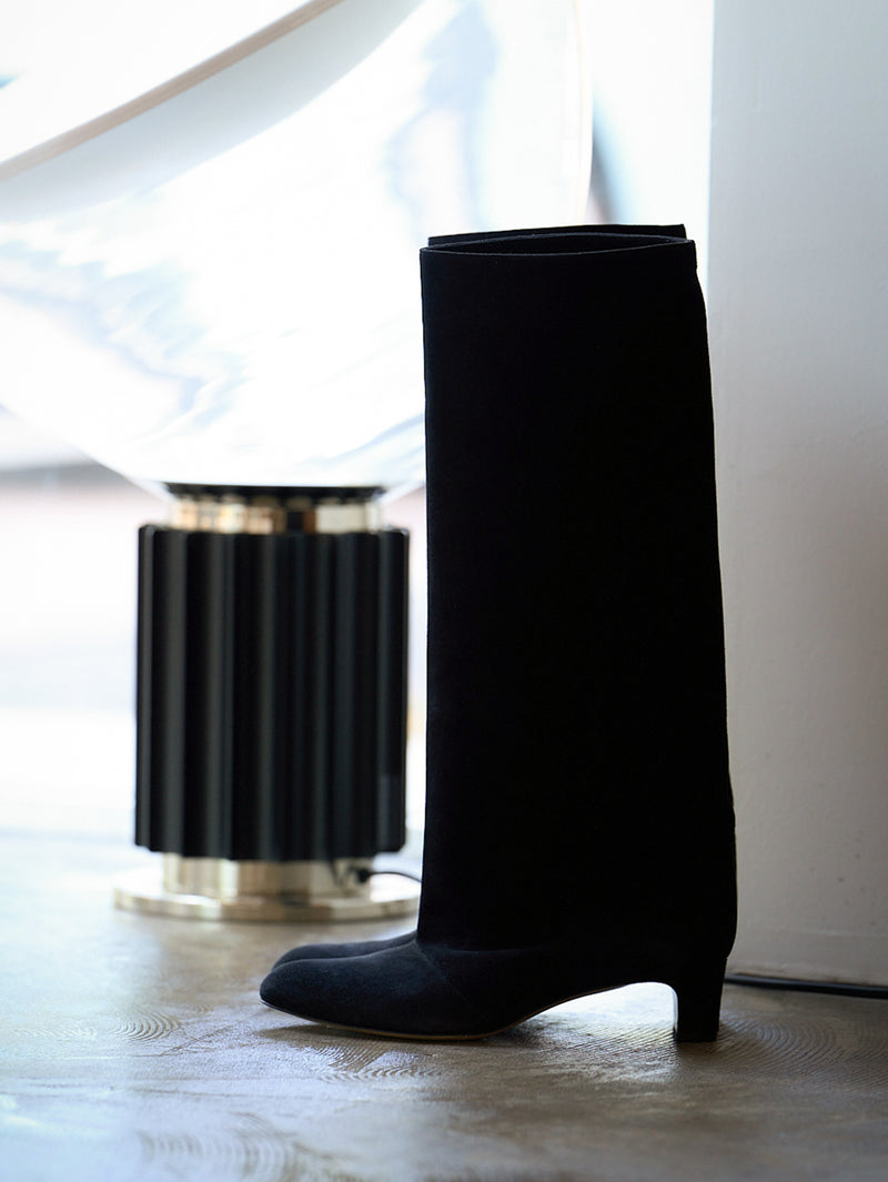 スエードロングブーツ 6921/BASS/BLACK – NEBULONI E.