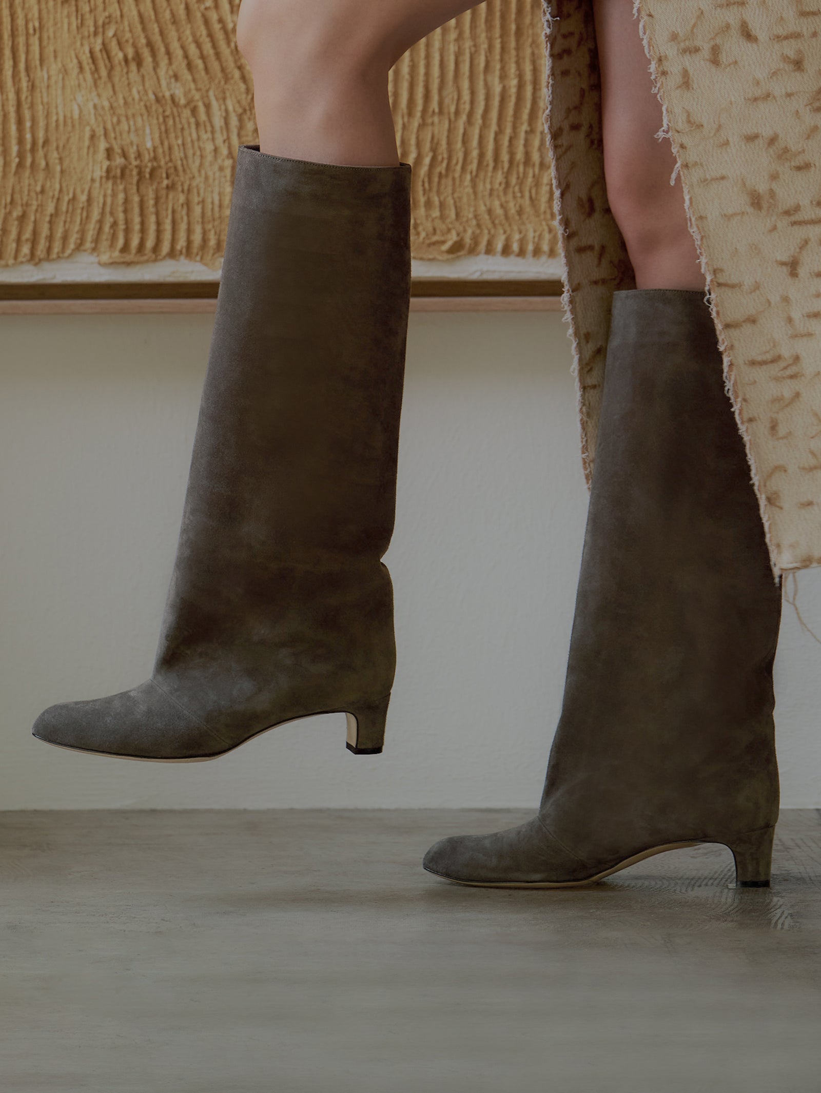 スエードロングブーツ 6921/BASS/GREY – NEBULONI E.