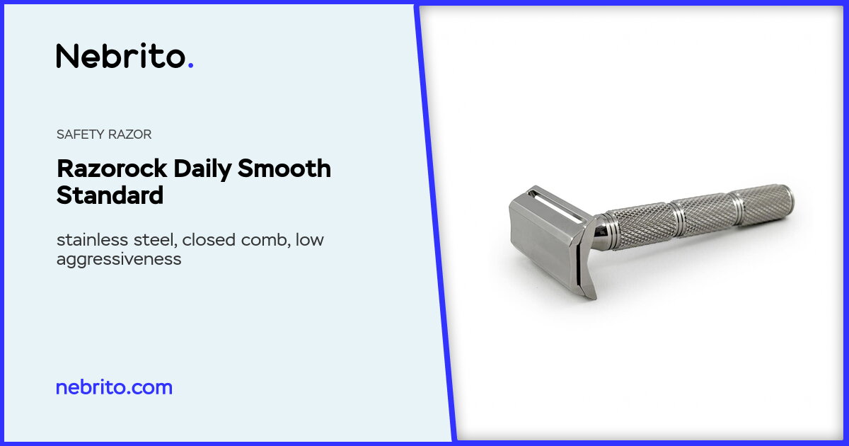 Safety razor Razorock Daily Smooth Standard Stainless steel
