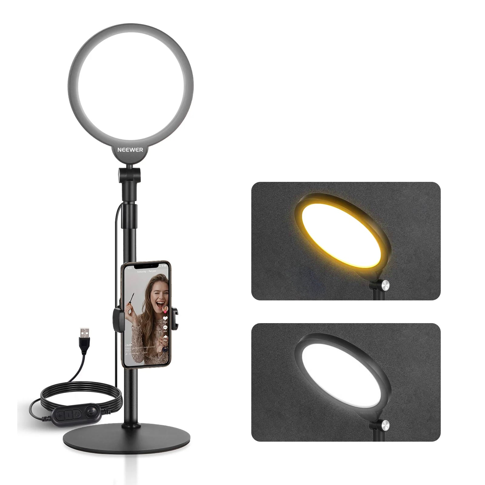 NEEWER BASICS R06 7インチ 丸型LEDリングライト – NEEWER.JP