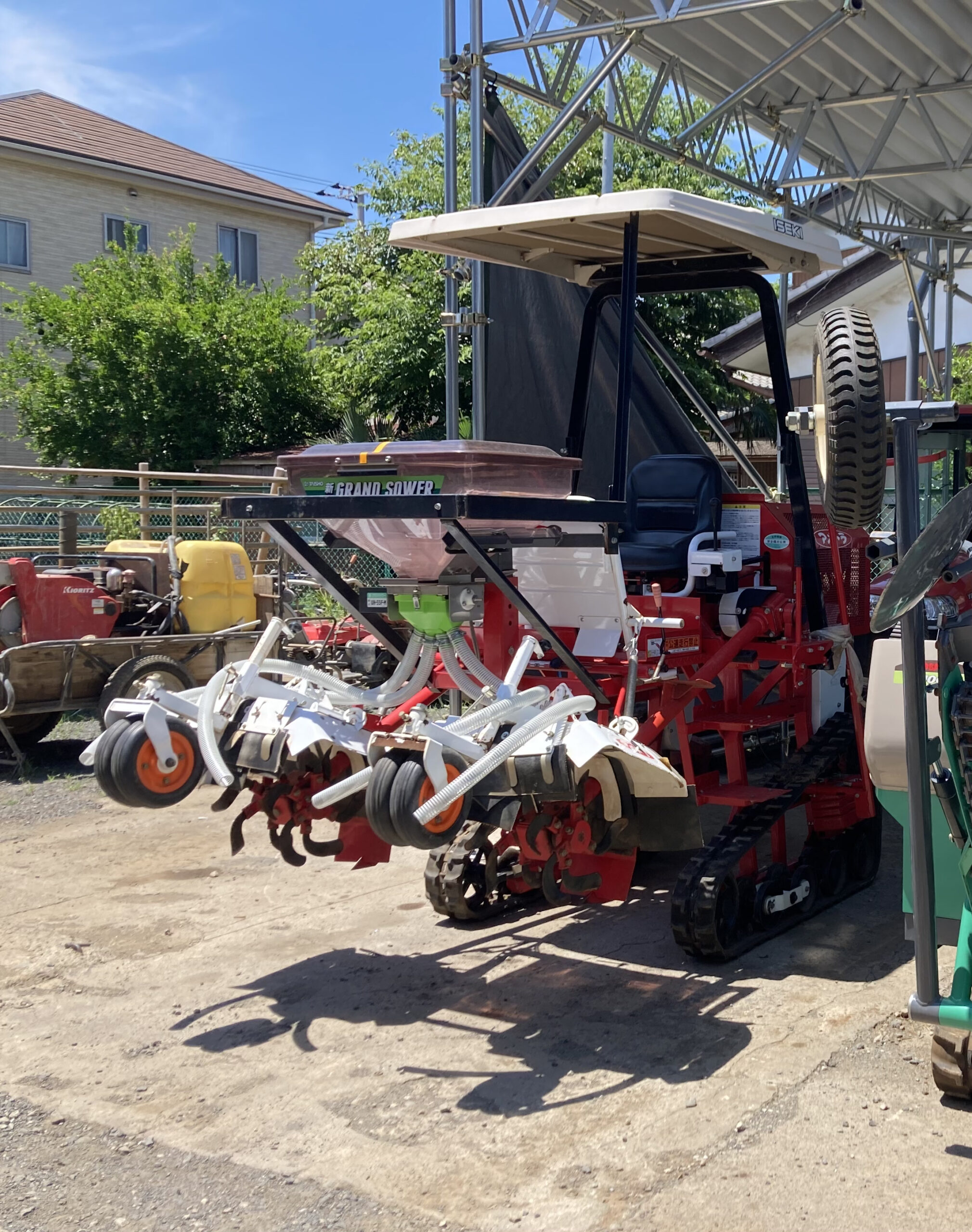 売り切れ】マメトラ中古乗用管理機【MSR-950N13B】肥料散布機付き 整備