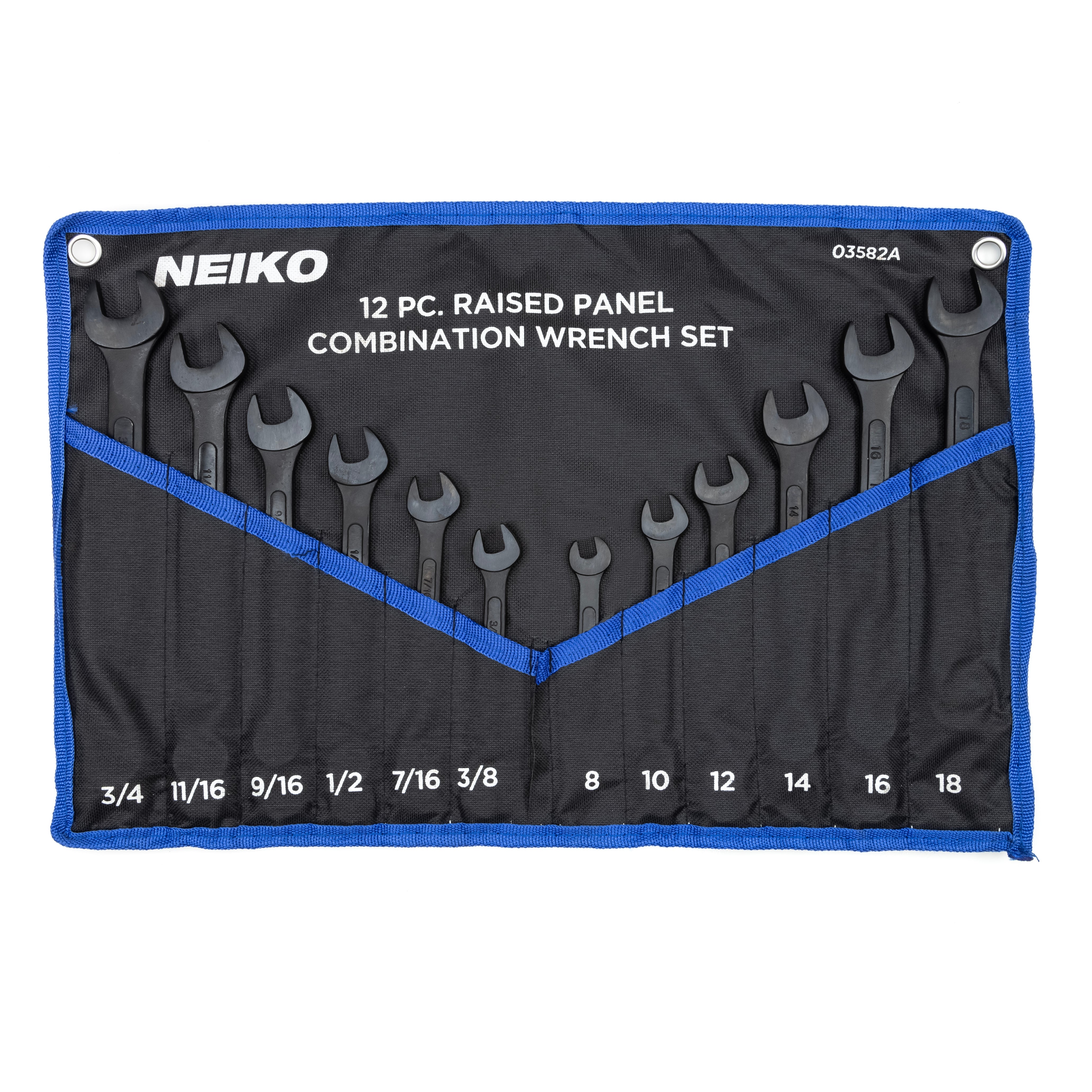 NEIKO Combination Wrench Set – SAE & Metric, Black Oxide  – NEIKO®