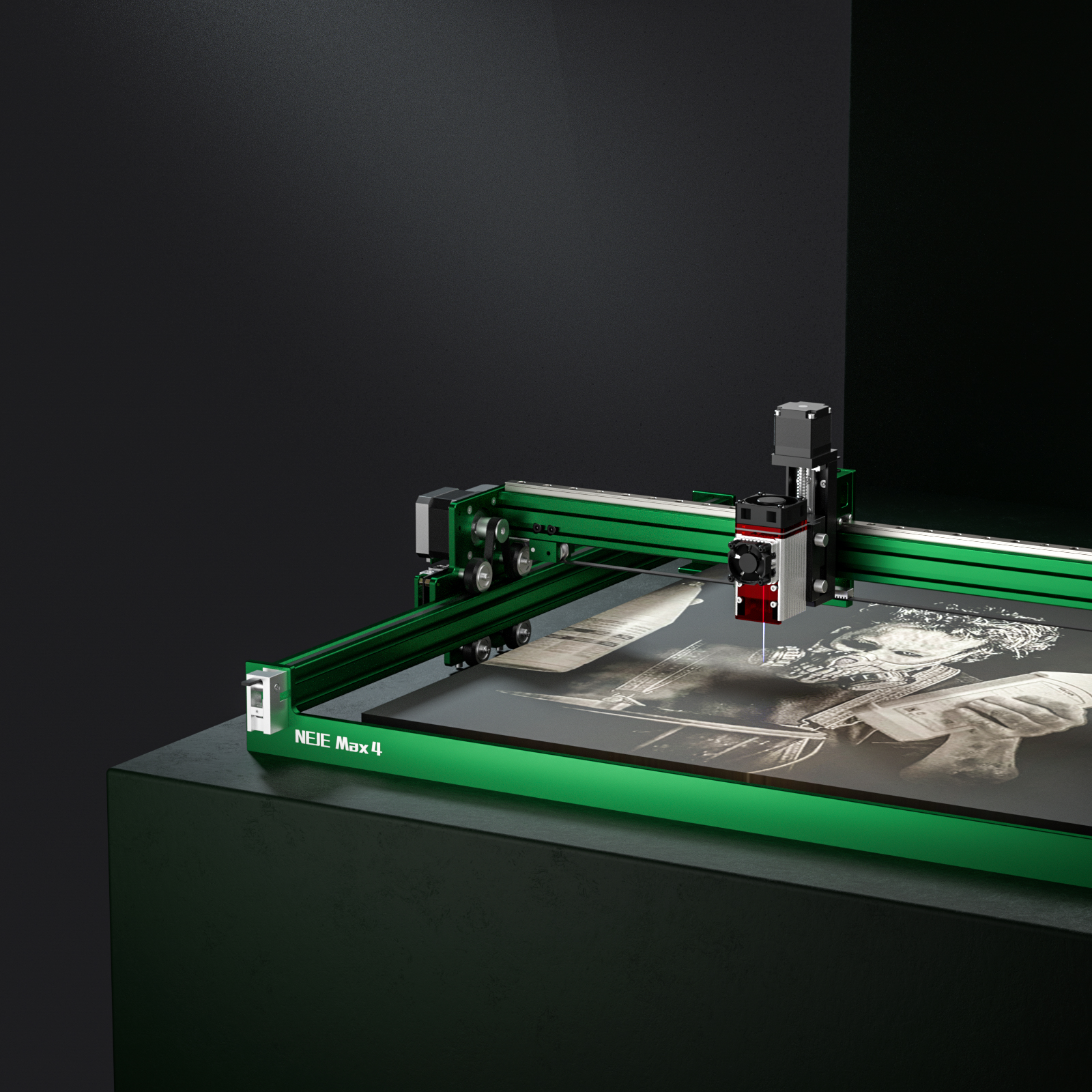 NEJE Max 4 A40640 Laser Engraver: Uniquely Designed Blade Provides