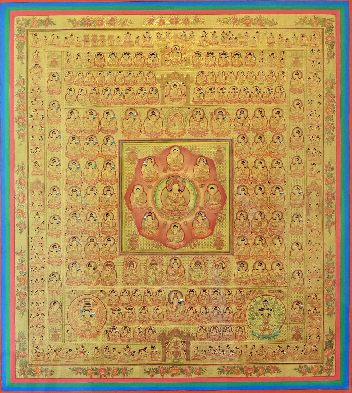 胎蔵界曼荼羅24金トリプルペイント 詳細