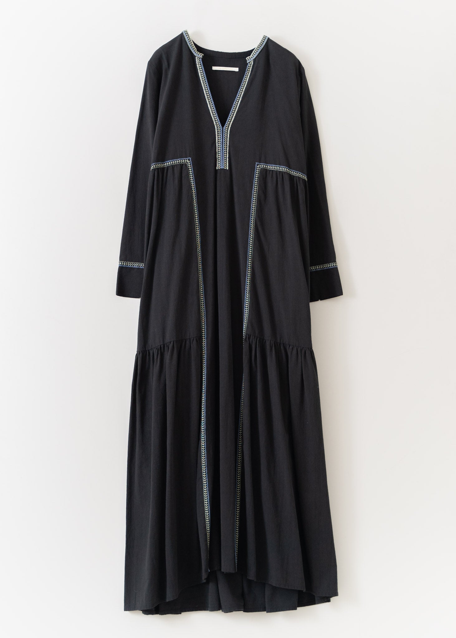 Crimp Cotton Embroidery Dress | Pasand by ne Quittez pas | パサン