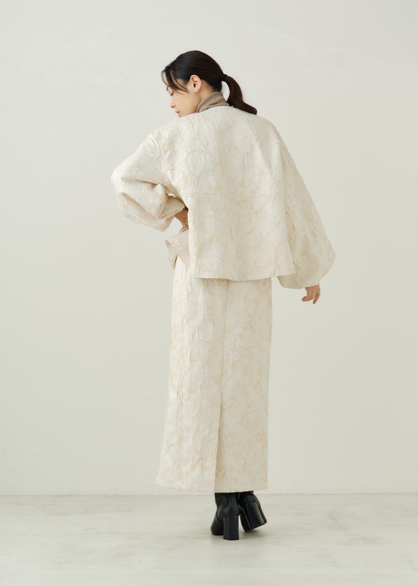 Flower Jacquard Jacket | Pasand by ne Quittez pas | パサンドバイ