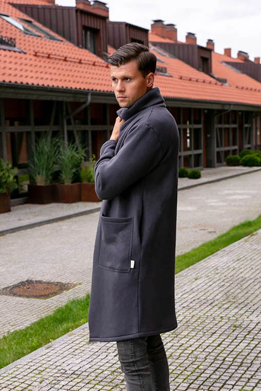 Zip up Unisex asymmetric jacket CITY - ne.rasa