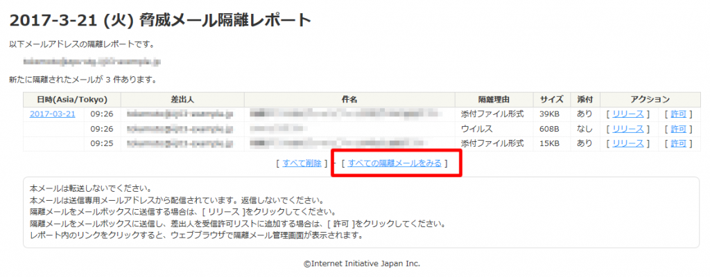 迷惑メールフィルターについて - Net3