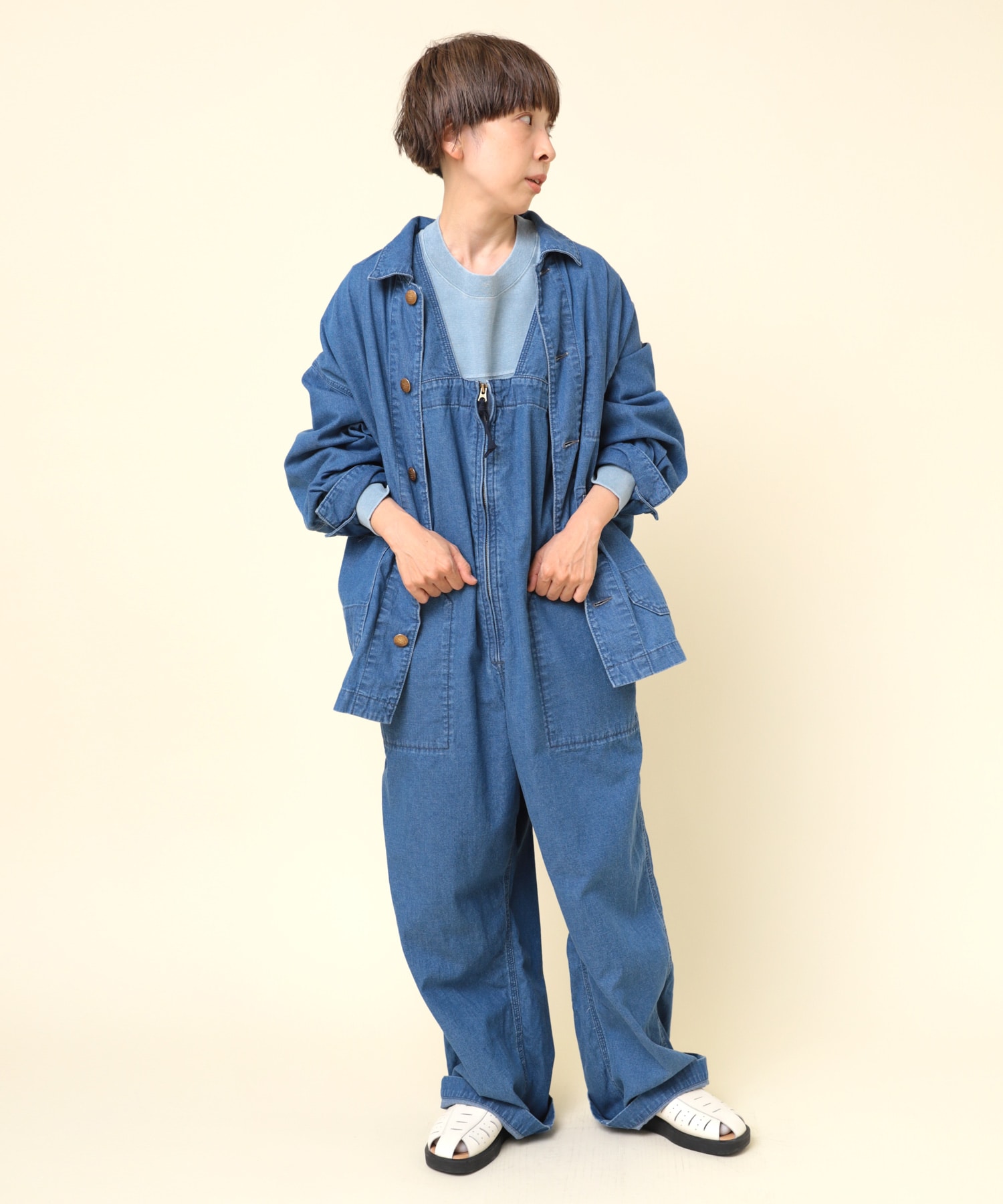 J2094 ライトカバーオール(M キナリ): アウター - RNA ONLINE STORE