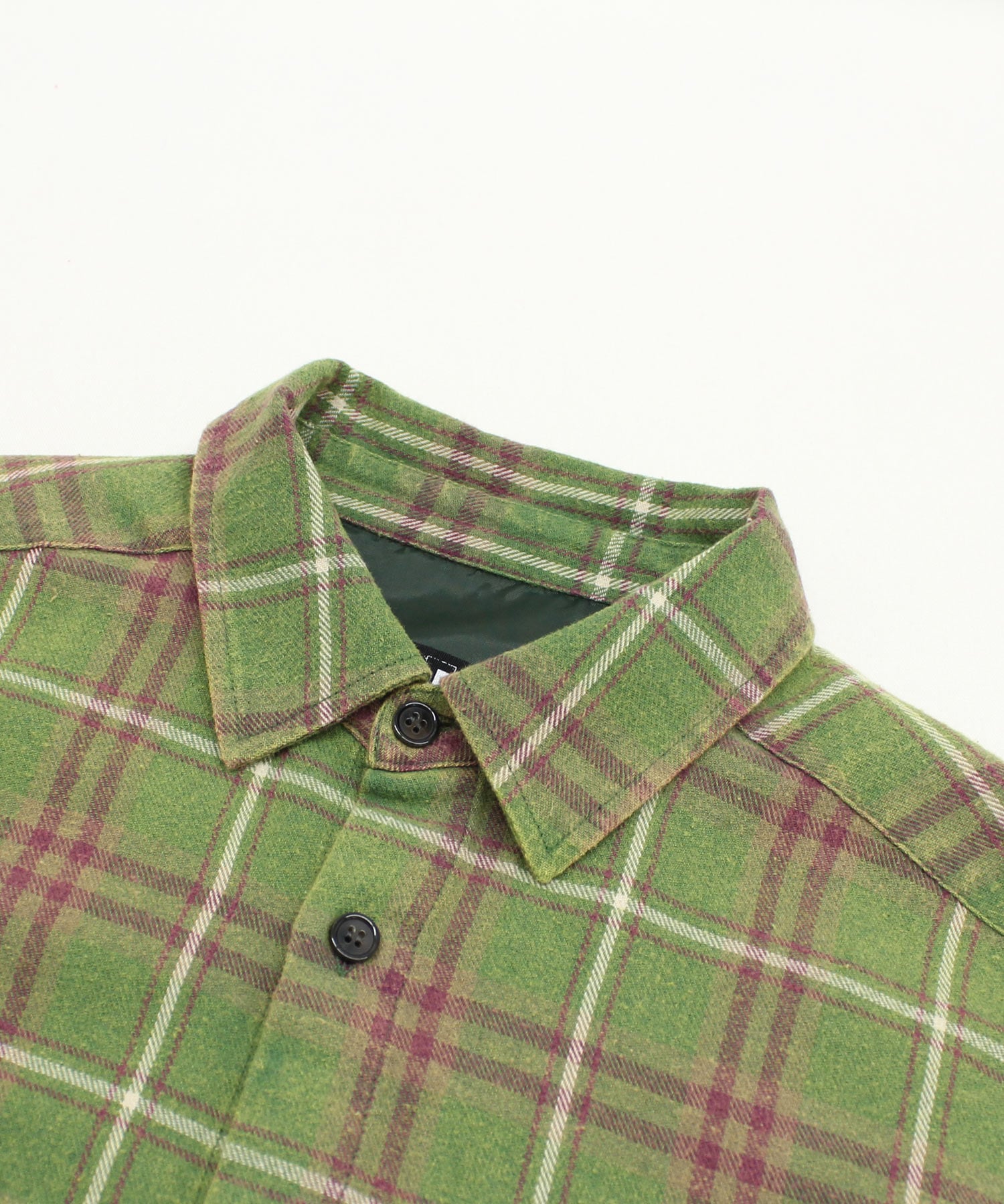 B2931 フリンジチェックシャツ(M オレンジチェック): トップス - RNA