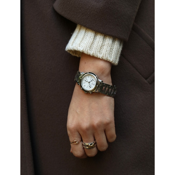 HERMES - 仕上済 -ヴィンテージ エルメス クリッパークロノ CL1.310