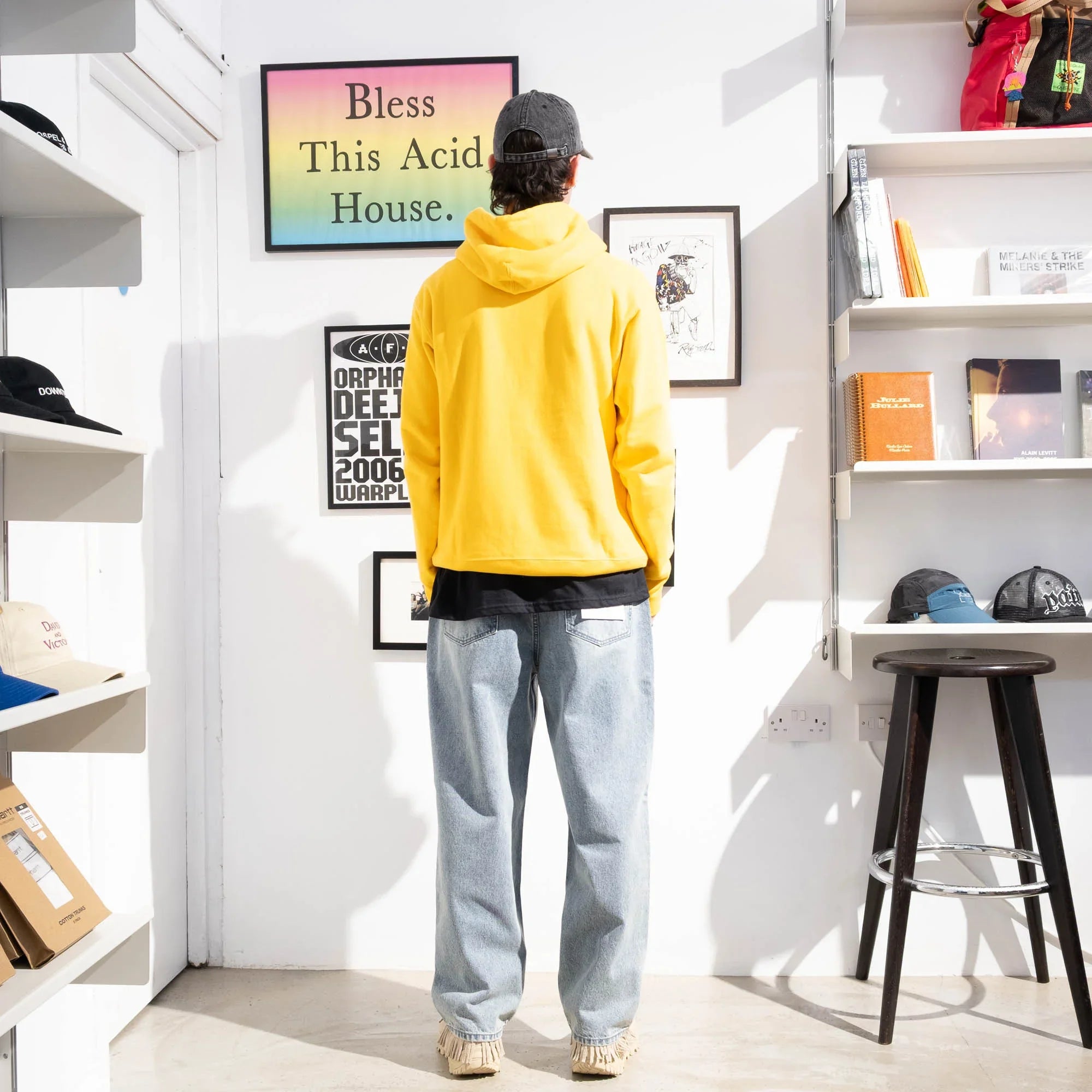 Brain Dead x Brooks Brothers Logo Hoodie - Yellow