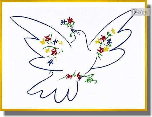 パブロ・ピカソ *鳩と花