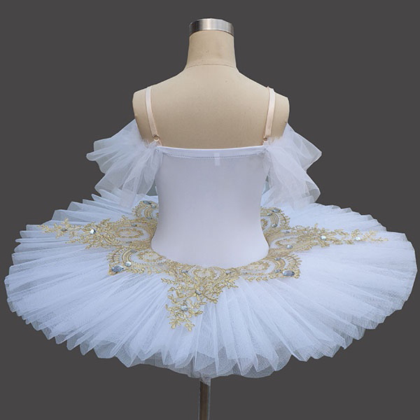 Newjoy / キッズ バレエ衣装 レオタード 発表会 クラシックチュチュ 白