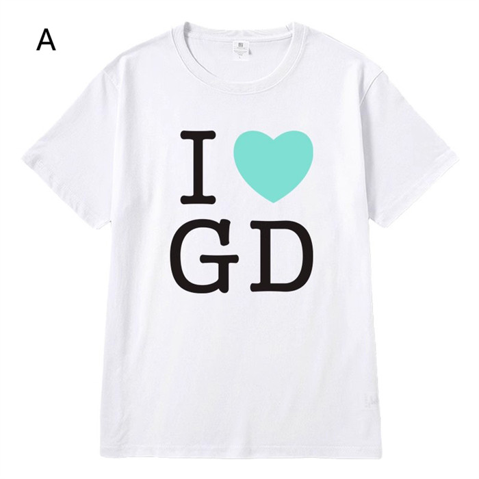 Newjoy / G-DRAGON ジードラゴン Tシャツ ハート 半袖 トップス 2025年