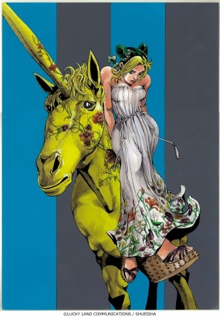 荒木飛呂彦『徐倫、GUCCIで飛ぶ』グッチのショーウィンドウで全世界