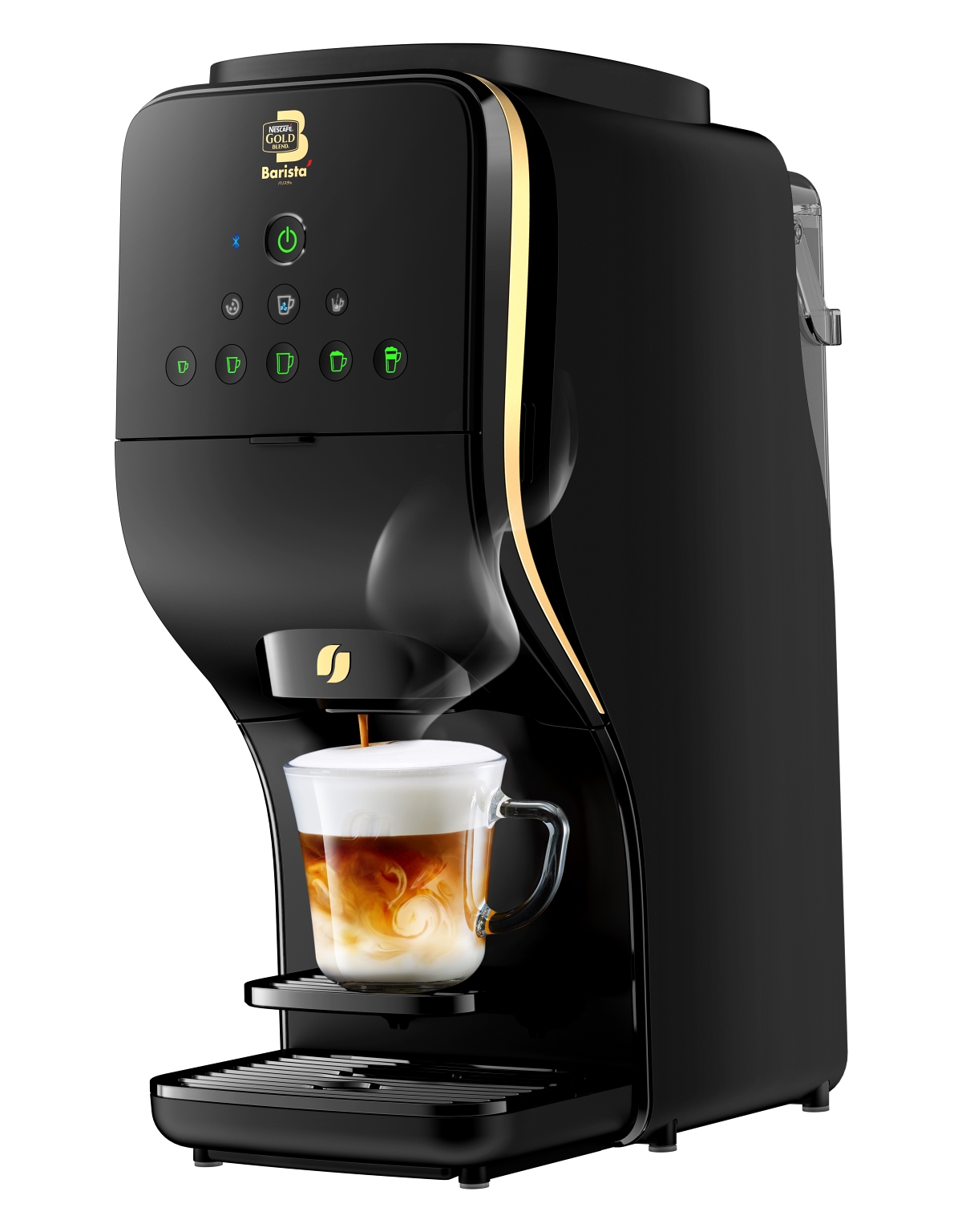 ネスレ、ふわふわ泡のラテも楽しめるコーヒーマシン「バリスタ デュオ