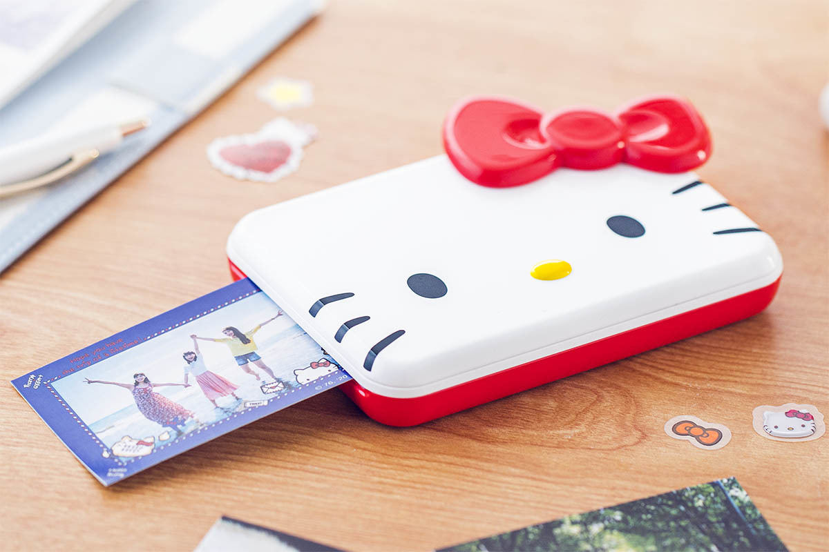 小型プリンター「iNSPiC」がハローキティの顔に！ キヤノンがコラボ