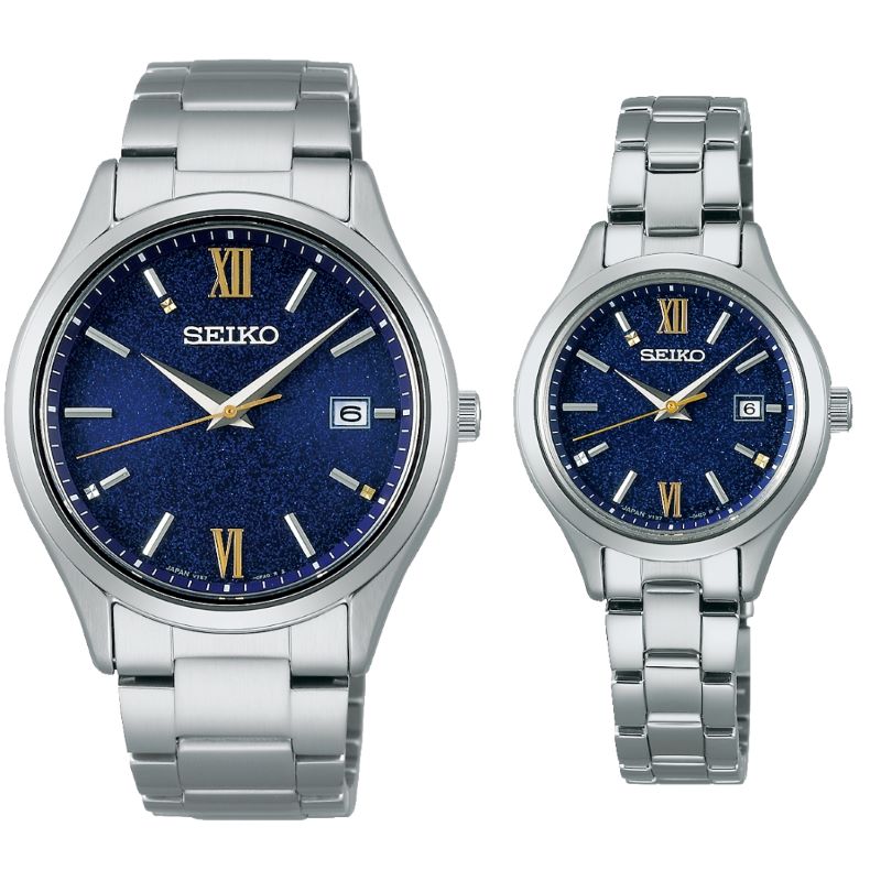 セイコー、七夕の煌めく夜空を表現したエターナルブルー限定ペアモデル