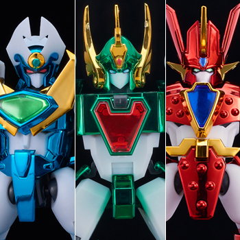 TVアニメ『魔動王グランゾート』MODEROID 光の三魔動王セットが豪華