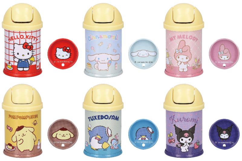 カプセルトイ「サンリオキャラクターズ mini mini レトロゴミ箱缶