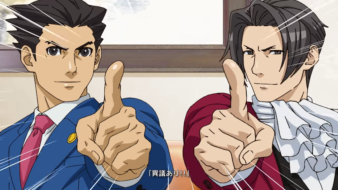 逆転裁判」シリーズ作品を成歩堂と御剣が紹介する新映像「ナルホド