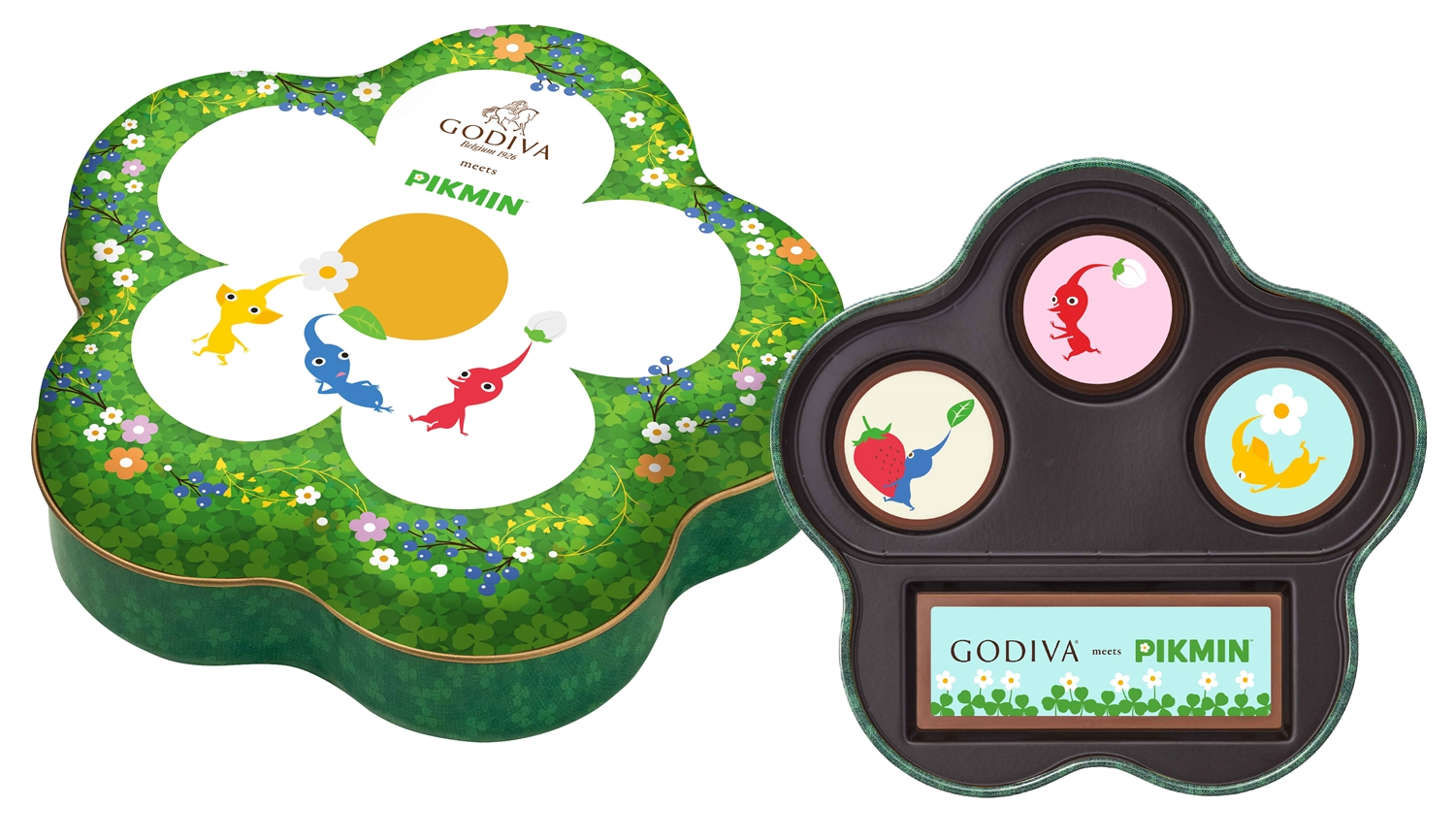 ピクミン』『どうぶつの森』とゴディバのコラボチョコが2025年1月8日