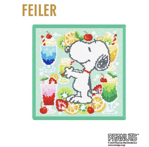 スヌーピーデザインのフェイラー新作が「スヌーピー in 銀座 2024