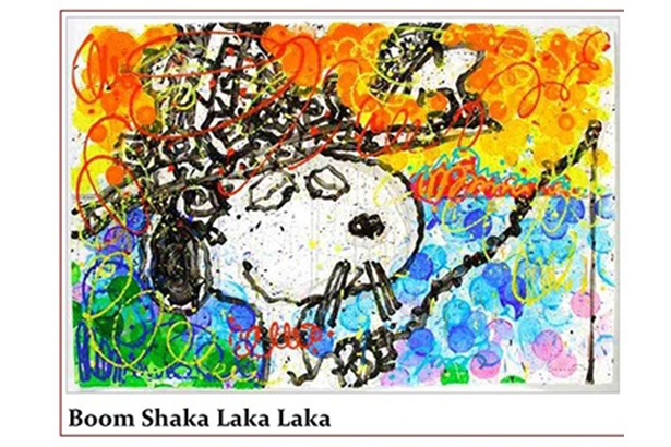 PEANUTSのキャラクターがアートに！トム・エバハートの最新版画を