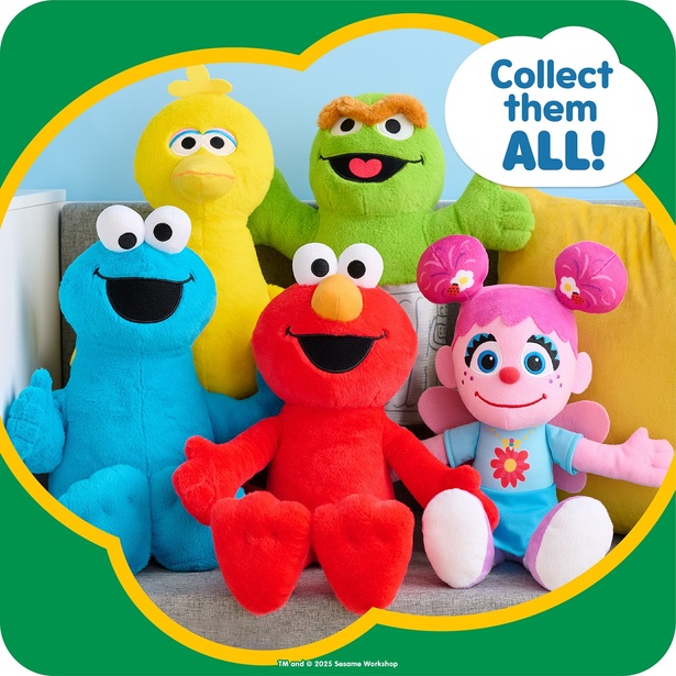 動いて笑うエルモとクッキーモンスター!?セサミストリートの仲間たちの