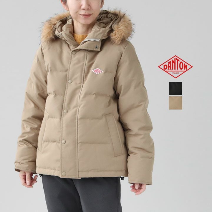 DANTON ダントン｜フェイクファー フードダウンジャケット DT-A0007TPR