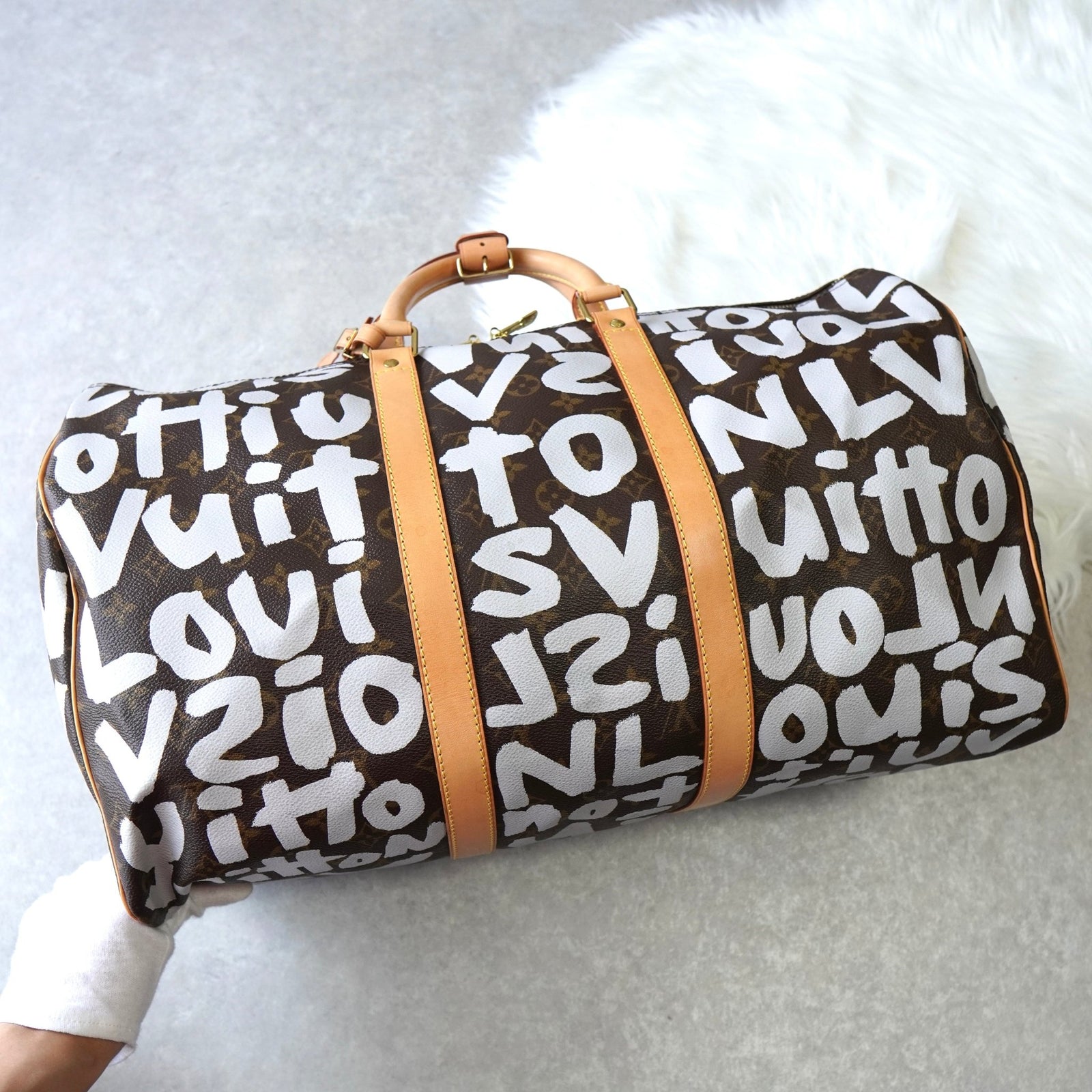 ルイヴィトン モノグラム グラフィティ キーポル50 ボストンバッグ