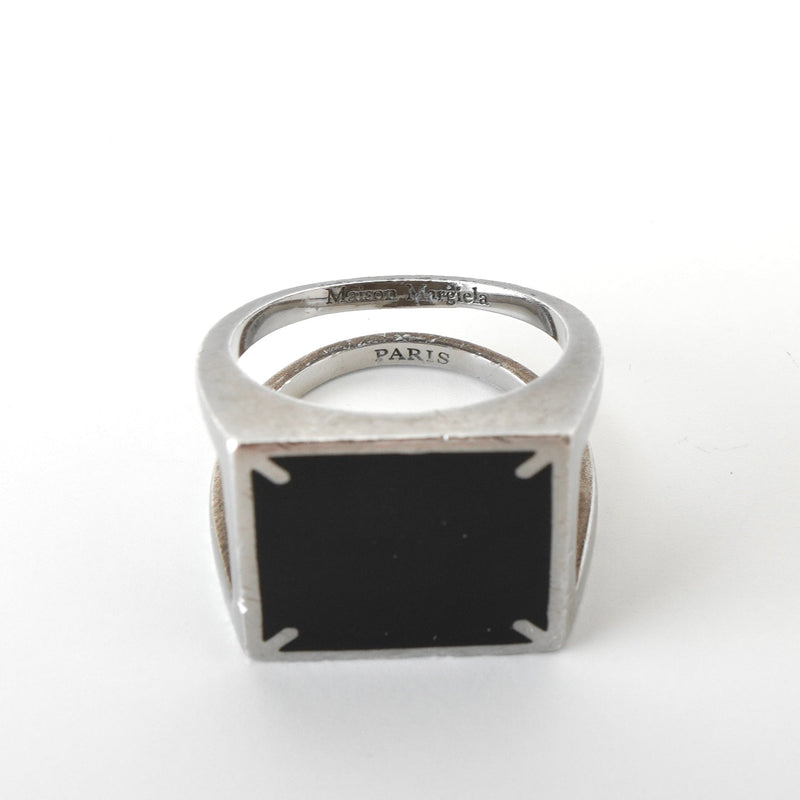 メゾンマルジェラ 四つタグ シグネットリング 指輪 シルバー925