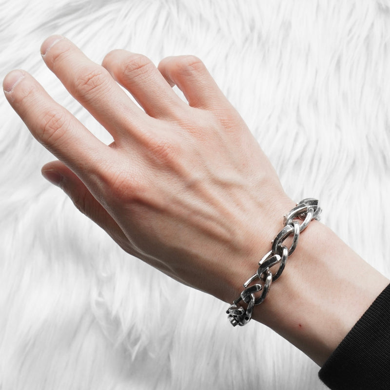 ティファニー フォージ ラージリンク ブレスレット ブラック いぶし