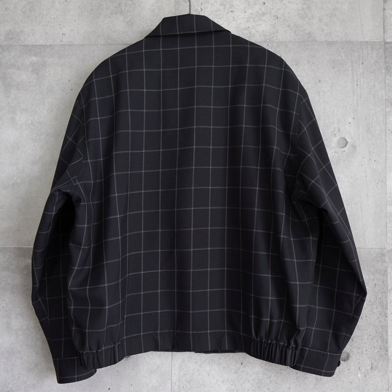 イブ サンローラン ヴィンテージ YSLロゴ ブルゾン チェック柄 薄手