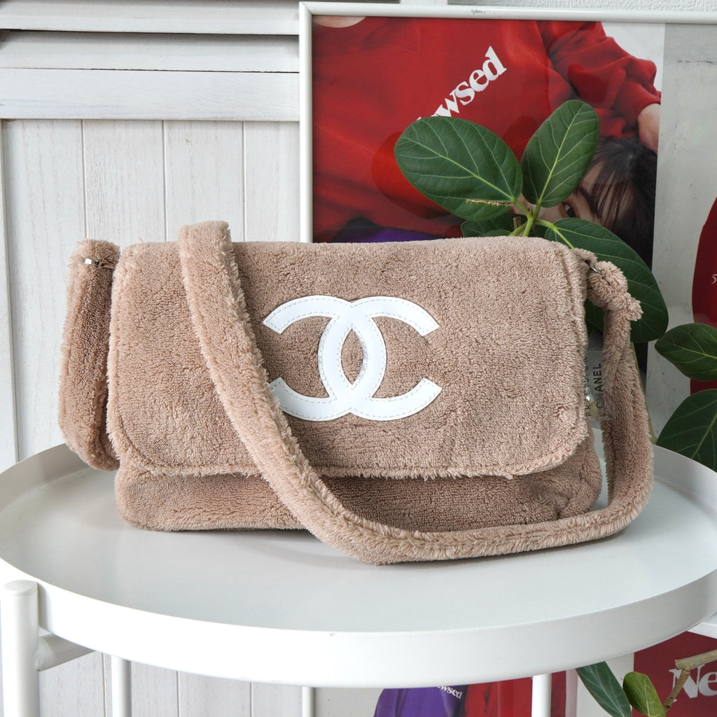 未使用品】CHANEL ココマーク ノベルティ ショルダーバッグ パイル生地
