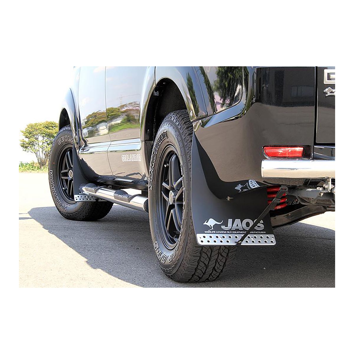 JAOS ジャオス マッドガードIII フロントセット ブラック デリカ D:5 2