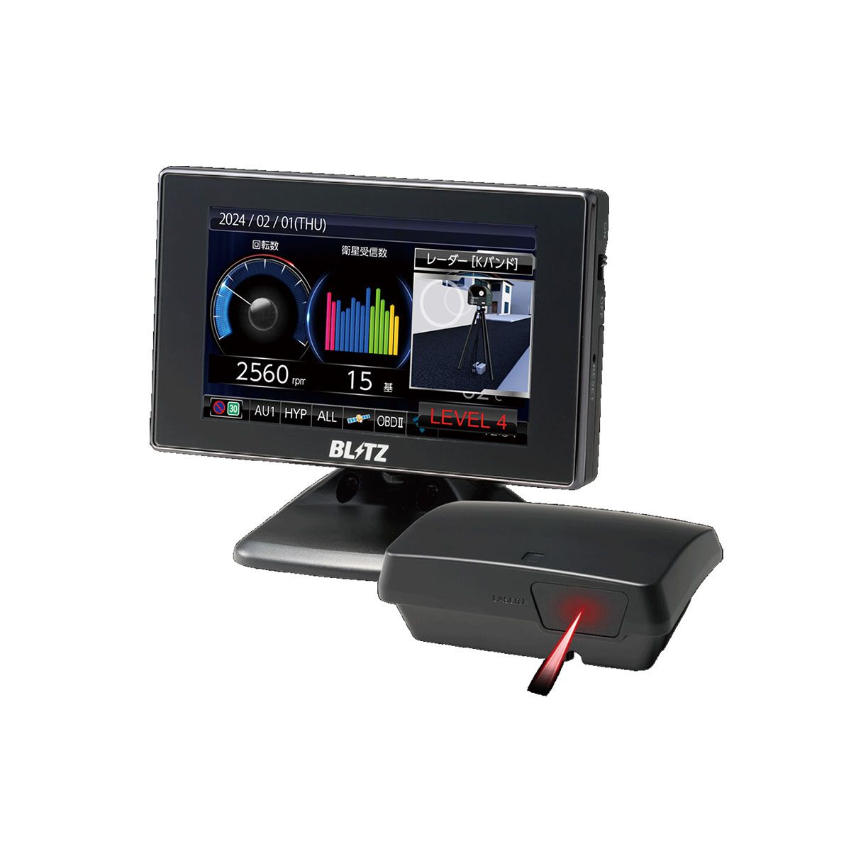 MSSS新周波数対応で誤警報も低減!レーダー探知機「Touch-LASER」を紹介